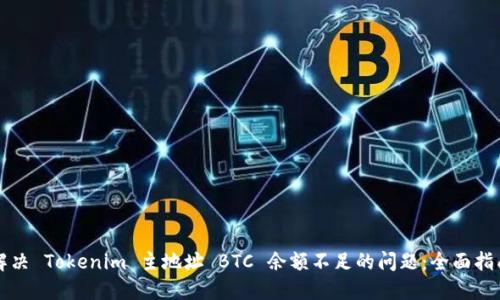 解决 Tokenim 主地址 BTC 余额不足的问题：全面指南